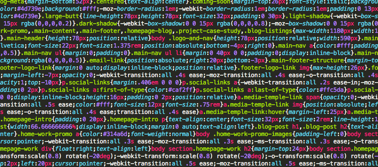 come diminuire peso css