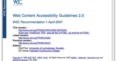 Illustrazione sull’accessibilità web: computer con simboli WCAG e persone con disabilità